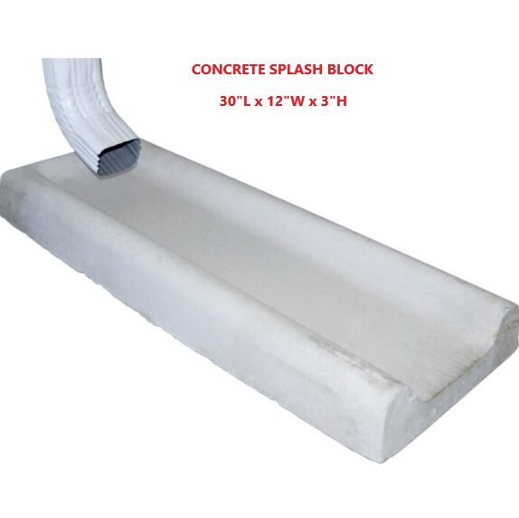 Concrete Splash Block e1763683201596 | Pro-Crete Materials | Procretematerials.com